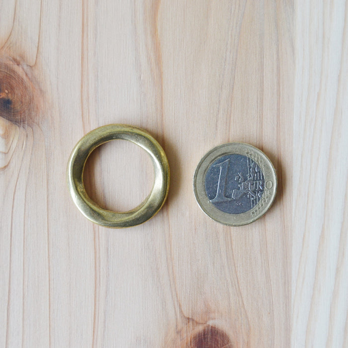 Kobashi Studio B12 Sand Casted Bandana Ring- Brass