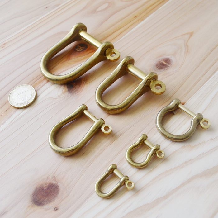 Kobashi Studio BR100l12 Shackle Medium Long - Brass