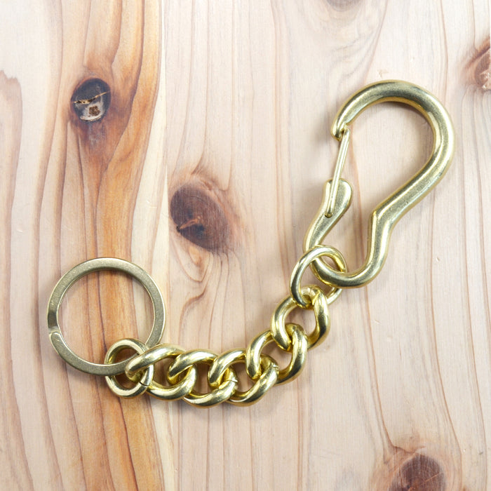 Kobashi Studio BR380GT Karabiner Key Chain Twist - Brass