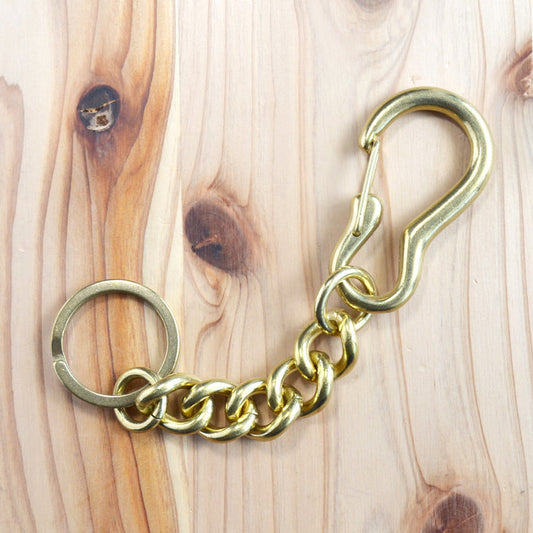 Kobashi Studio BR380GT Karabiner Key Chain Twist - Brass