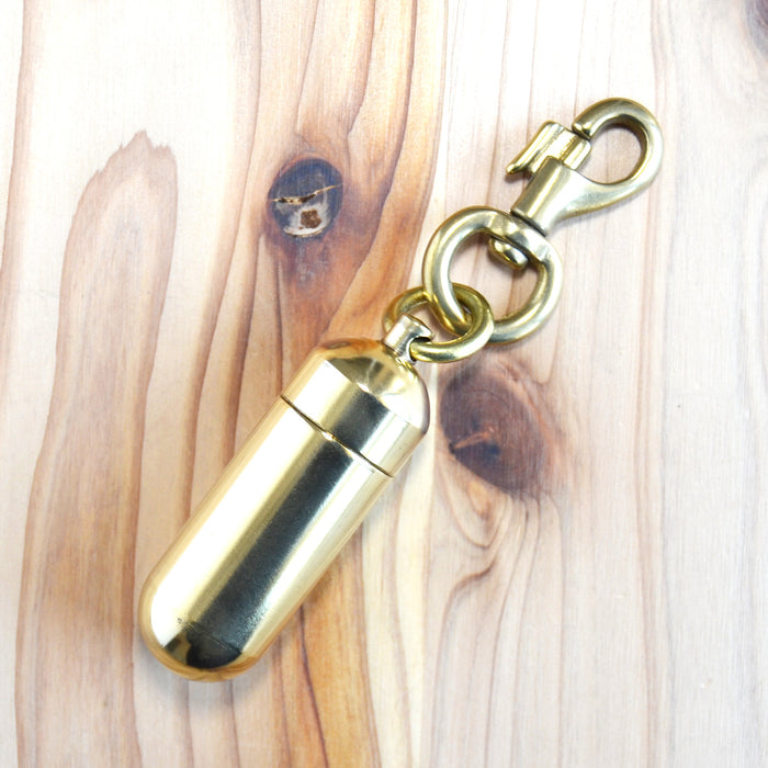 Kobashi Studio BR600 Capsule Key Chain Large - Brass