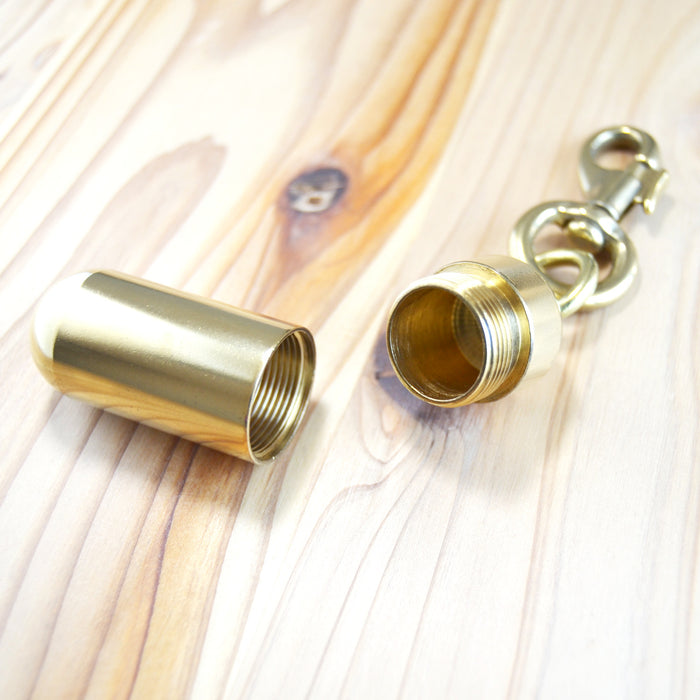 Kobashi Studio BR600 Capsule Key Chain Large - Brass