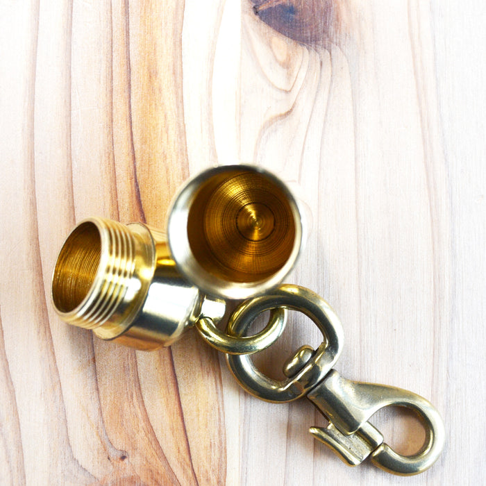 Kobashi Studio BR600 Capsule Key Chain Large - Brass