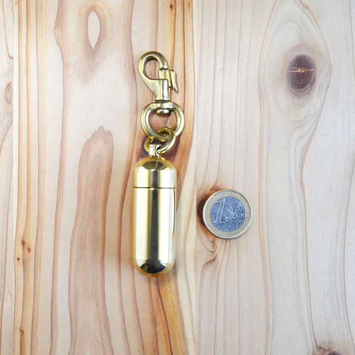 Kobashi Studio BR600 Capsule Key Chain Large - Brass