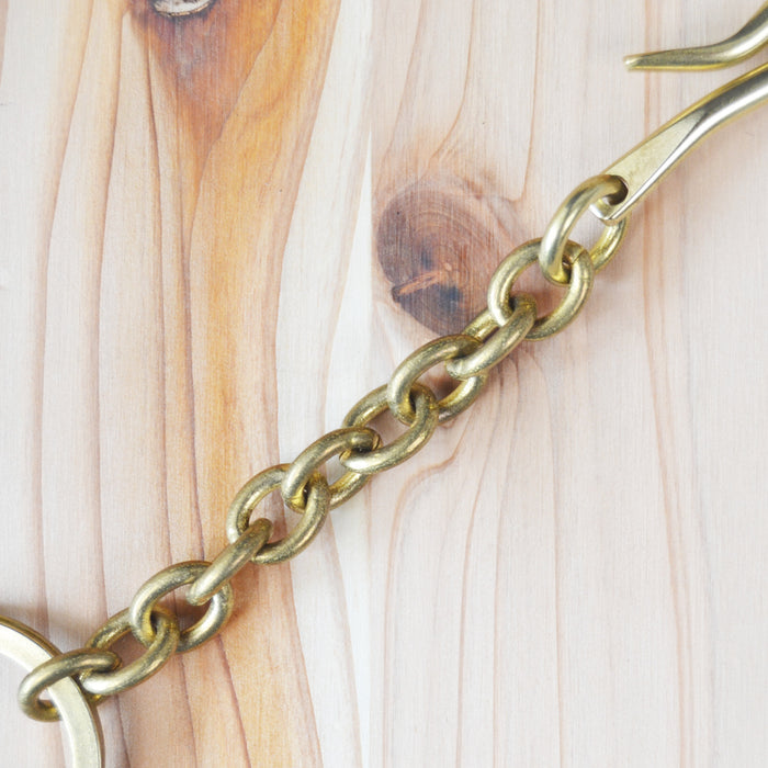 Kobashi Studio BR650C Pocket Key Clip Chain Handmade Hook- Brass