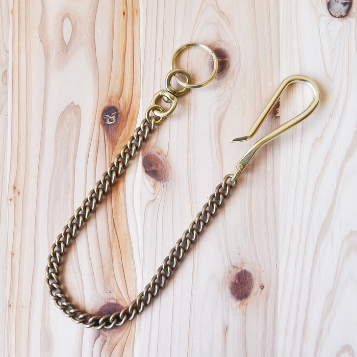 Kobashi Studio BR725CTR Key Chain Twist Rolling Ring Custom - Brass