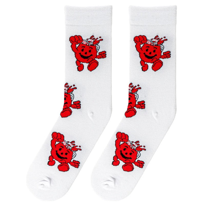 Kool Aid Man Crew Socks - Premium Socks from Crazy Socks - Just $8! Shop now at Pat's Monograms