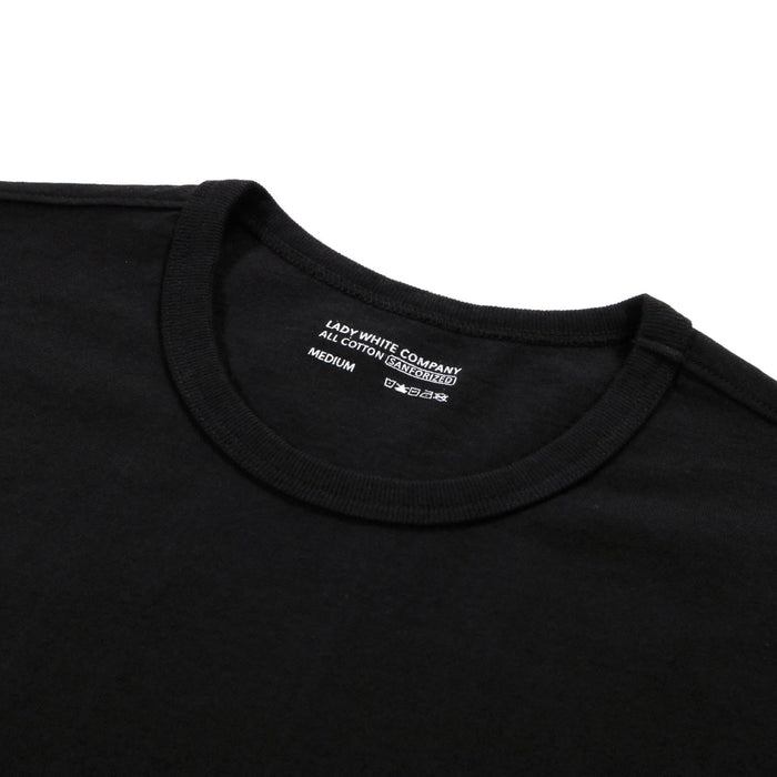 LADY WHITE CO. T-SHIRT 2-PACK BLACK