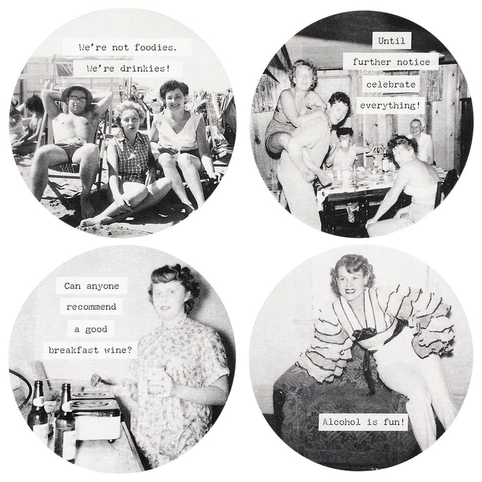 Let's Drink Coasters - Premium barware from Primitives by Kathy - Just $7.95! Shop now at Pat's Monograms