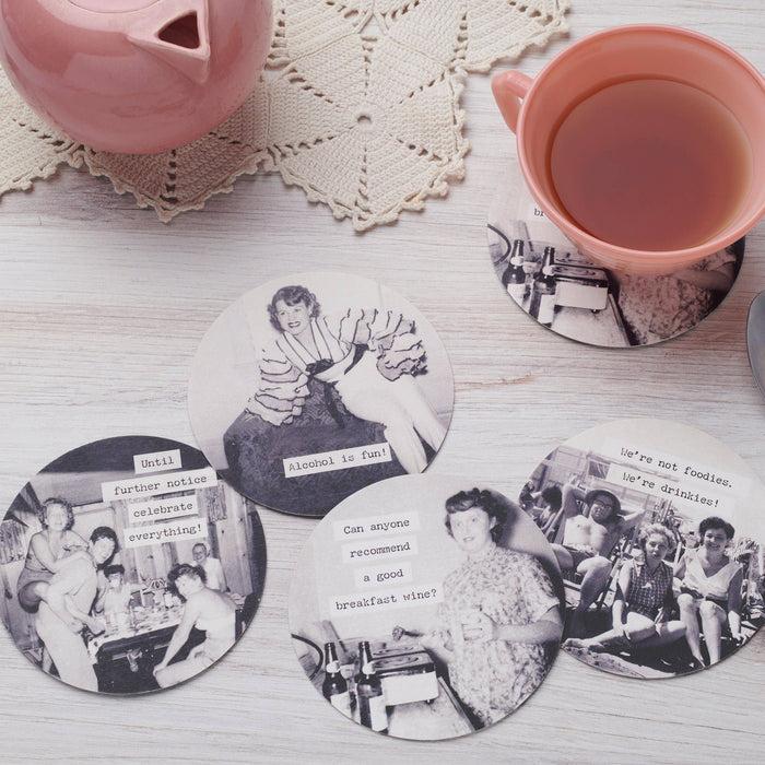 Let's Drink Coasters - Premium barware from Primitives by Kathy - Just $7.95! Shop now at Pat's Monograms