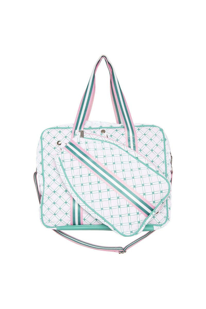 Light Pink and Green Pattern Pickleball Bag - Premium Bags and Totes from Katydid - Just $76.95! Shop now at Pat's Monograms