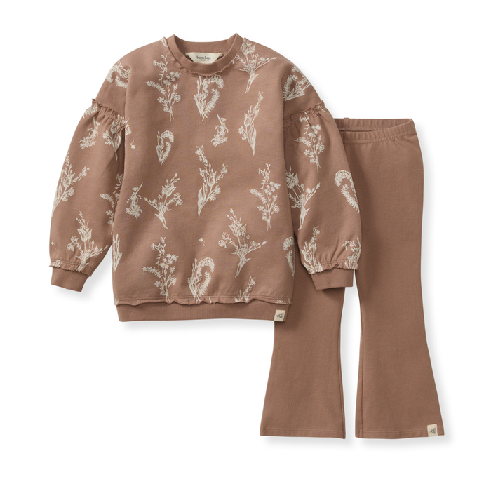 Little Wild Flower Toddler Sweatshirt Set - Premium Baby & Toddler Outfits from Burt's Bees Baby - Just $30! Shop now at Pat's Monograms