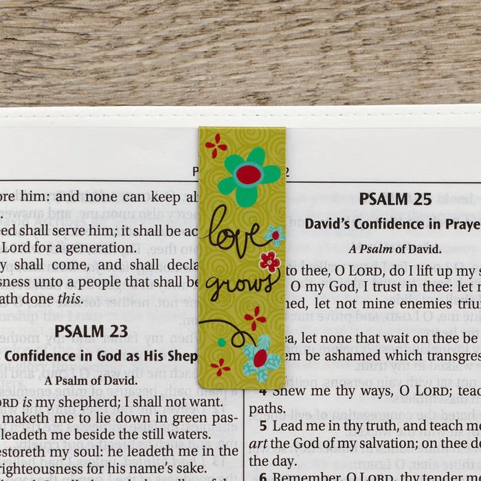 Love Never Fails Magnetic Bookmarks Set - Premium Books and Devotionals from Christian Art Gifts - Just $4.95! Shop now at Pat's Monograms