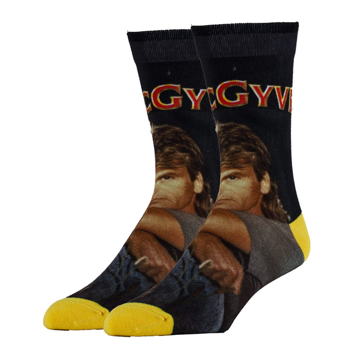 Macgyver Crew Socks - Premium Socks from Oooh Yeah Socks/Sock It Up/Oooh Geez Slippers - Just $9.95! Shop now at Pat's Monograms