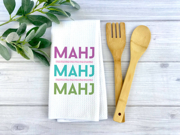 Mahjong Kitchen Towel - MAHJ - Premium Kitchen Towel from Canary Road - Just $15.95! Shop now at Pat's Monograms