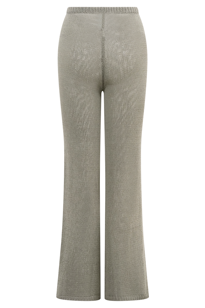 Malani Wide Leg Knit Pants - Sage