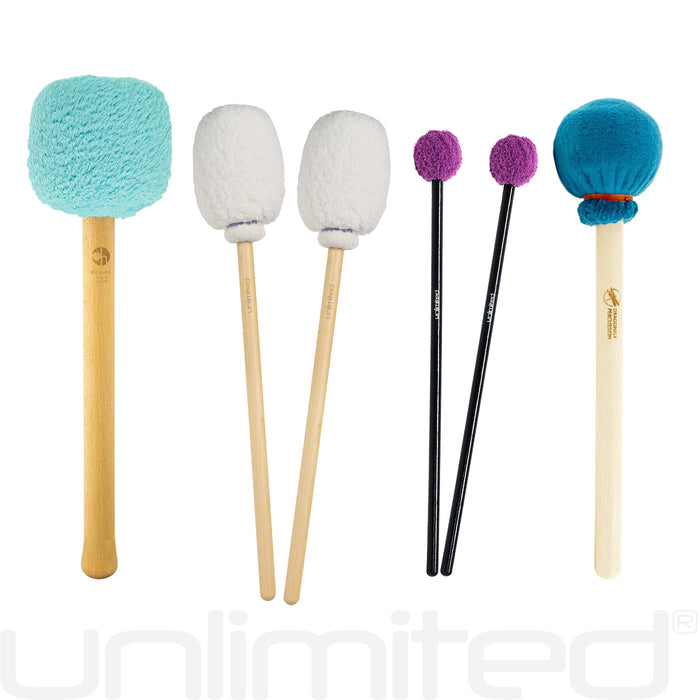 Mallet Set for 36" to 38" Nickel Silver Gongs