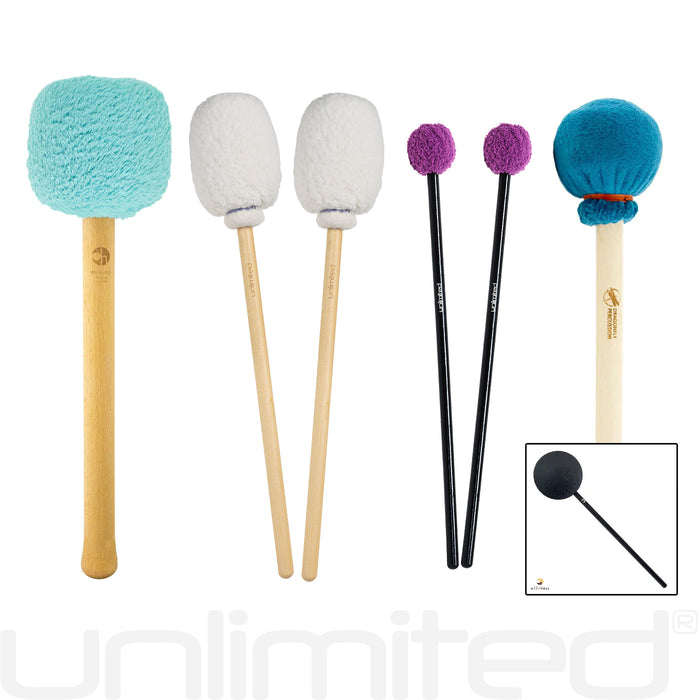 Mallet Set for 36" to 38" Nickel Silver Gongs