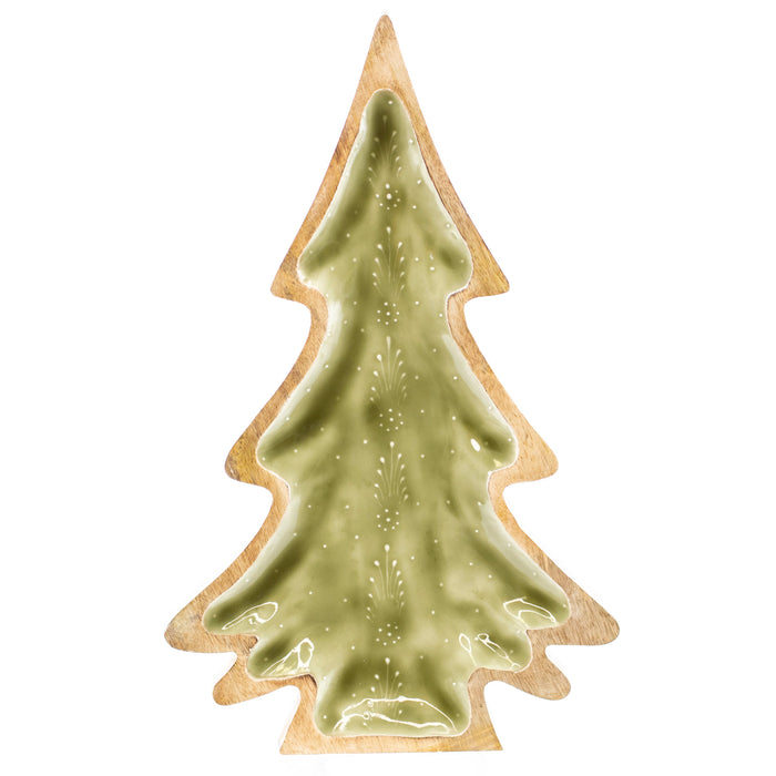 Mango Wood Tree Platter Small - Premium Housewares from Oak Street Wholesale - Just $24.95! Shop now at Pat's Monograms