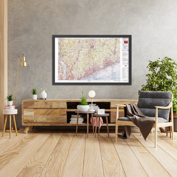 Map of Armonk, New York by USGS, 1986 – Weston CT, Greenwich CT & White Plains NY