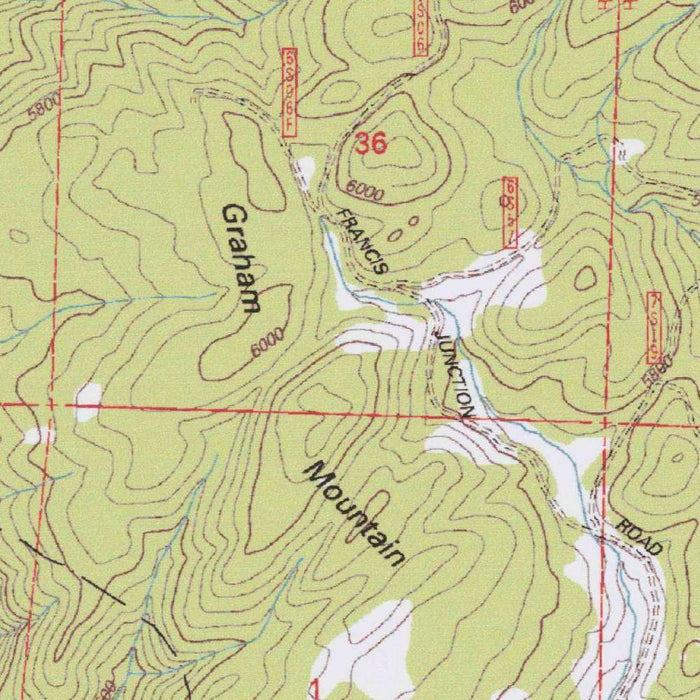Map of Bass Lake, California by USGS, 1993 – Sierra National Forest & Madera County