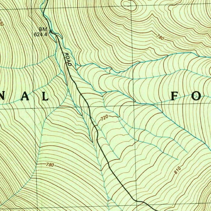 Map of Bretton Woods, New Hampshire by USGS, 1982 – Mount Washington & White Mountain National Forest