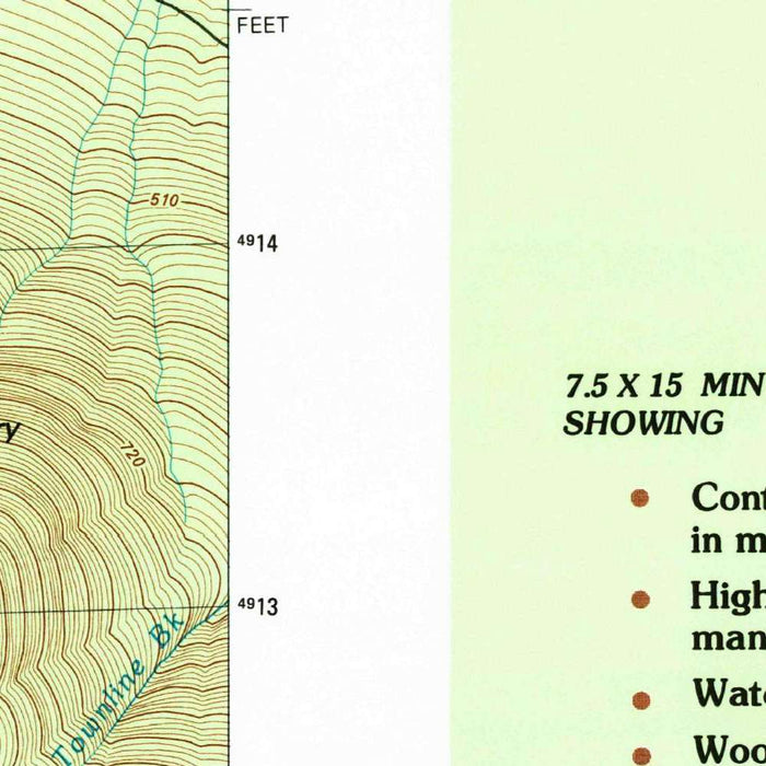 Map of Bretton Woods, New Hampshire by USGS, 1982 – Mount Washington & White Mountain National Forest