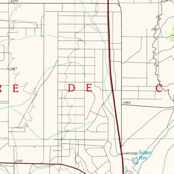 Map of Cuchara, Colorado by USGS, 1983 – Alamosa, Great Sand Dunes & San Luis Valley