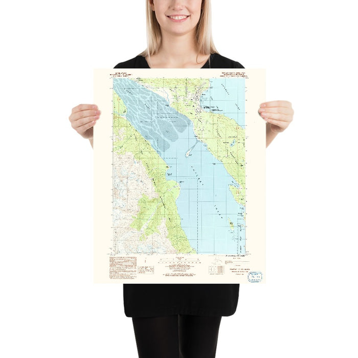 Map of Haines, Alaska by USGS, 1991 – Chilkat State Park & Chilkoot River