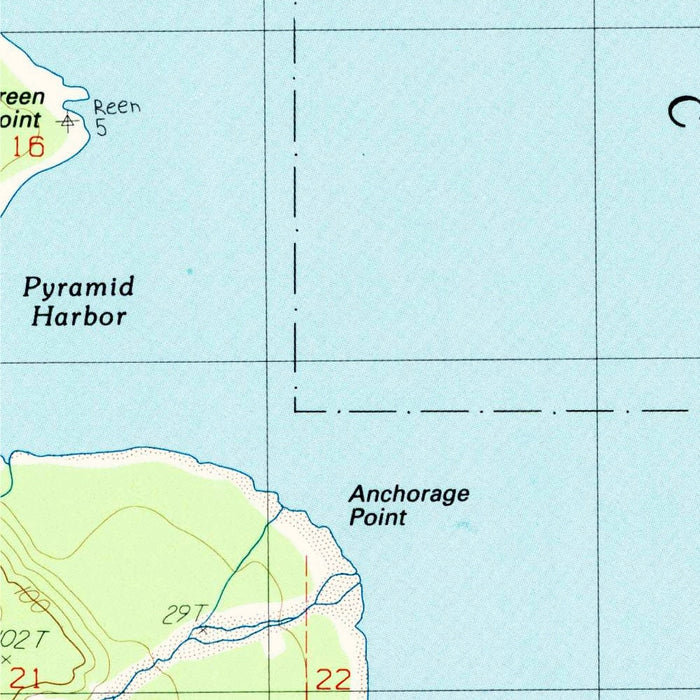 Map of Haines, Alaska by USGS, 1991 – Chilkat State Park & Chilkoot River