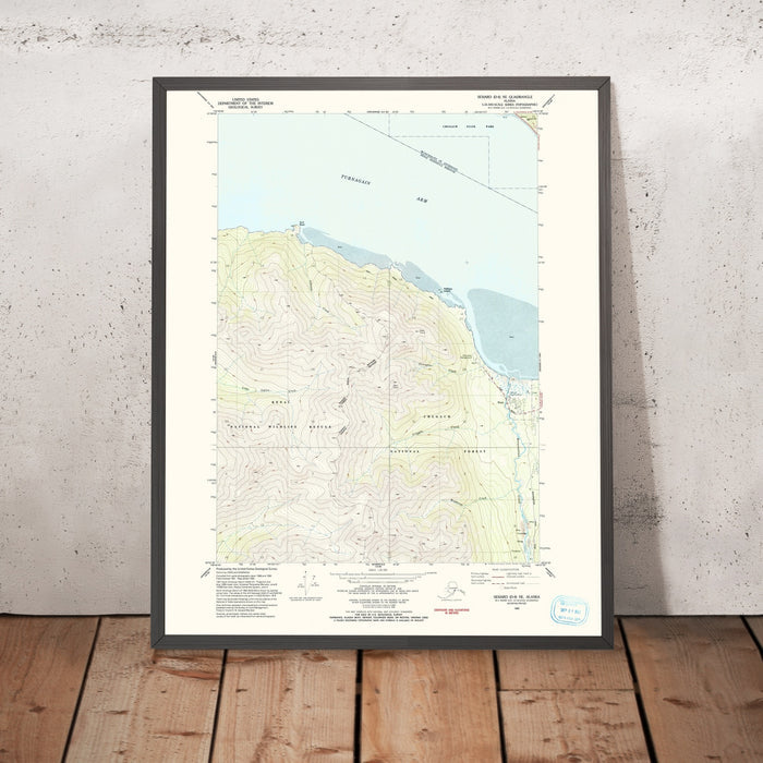 Map of Hope, Alaska by USGS, 1993 – Turnagain Arm & Kenai National Wildlife Refuge