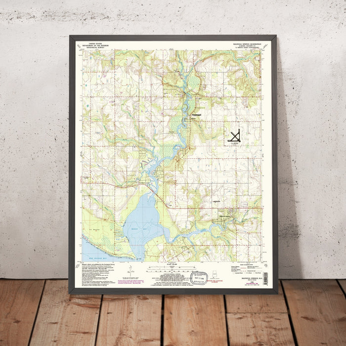 Map of Magnolia Springs, Alabama by USGS, 1980 – Weeks Bay & Bon Secour Bay