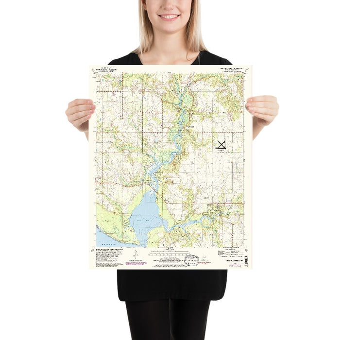 Map of Magnolia Springs, Alabama by USGS, 1980 – Weeks Bay & Bon Secour Bay