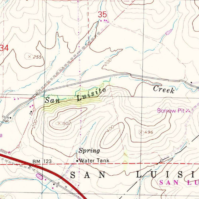 Map of Morro Bay, California by USGS, 1998 – Los Osos, Morro Rock & Estero Bay