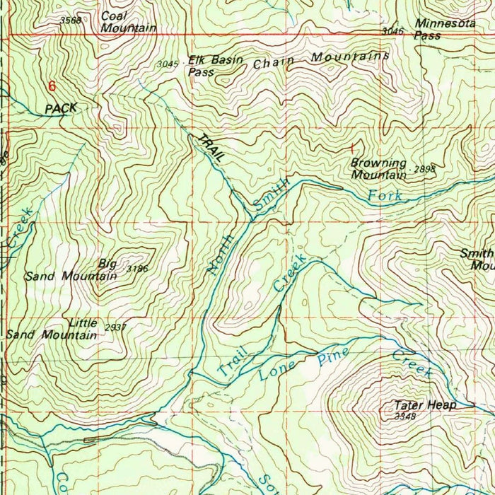 Map of Paonia, Colorado by USGS, 1983 – Black Canyon of the Gunnison National Park & Gunnison River