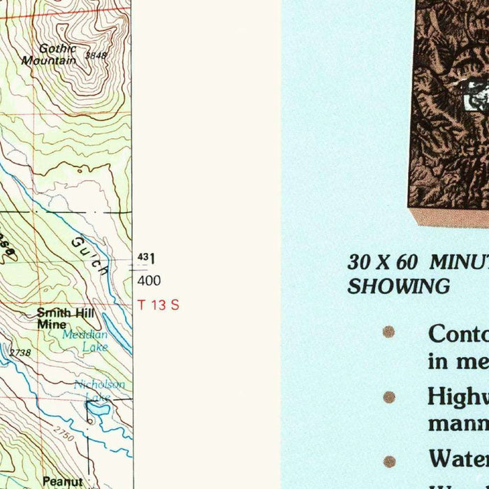 Map of Paonia, Colorado by USGS, 1983 – Black Canyon of the Gunnison National Park & Gunnison River