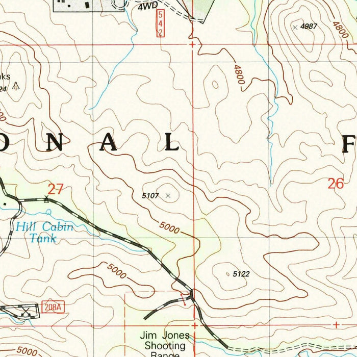 Map of Payson, Arizona by USGS, 2004 – Tonto National Forest & Mogollon Rim