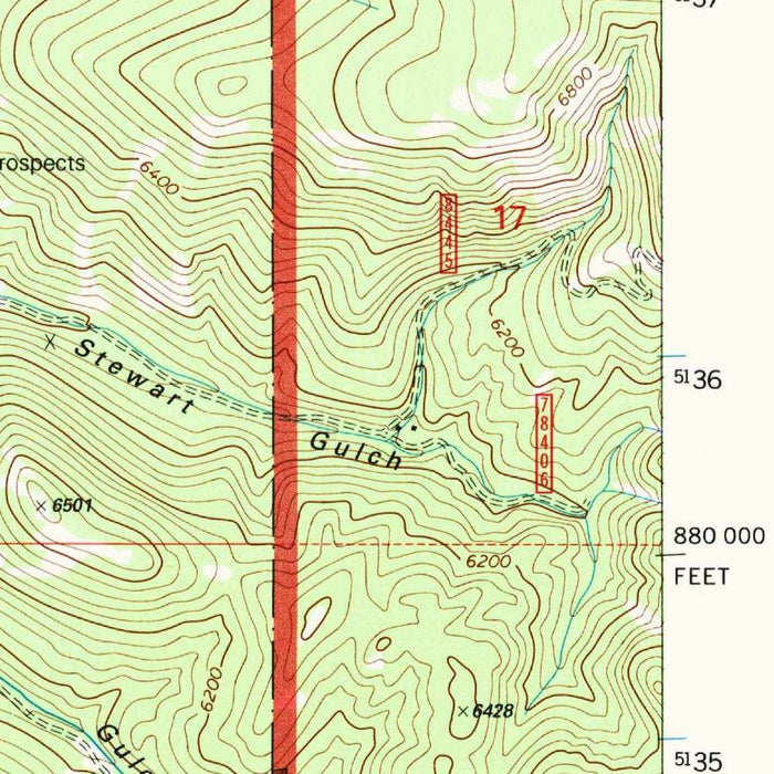 Map of Philipsburg, Montana by USGS, 1996 – Flint Creek & Anaconda-Pintler Wilderness