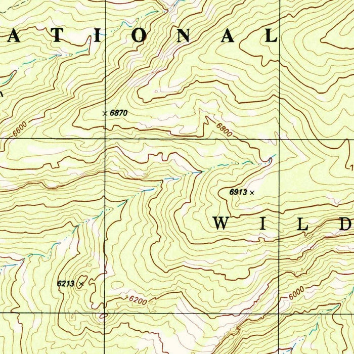 Map of Saguaro National Park, Arizona by USGS, 1996 – Mica Mountain, Rincon District & Tucson