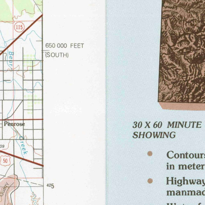 Map of Westcliffe, Colorado by USGS, 1982 – Canon City, Sangre de Cristo Mountains & Arkansas River