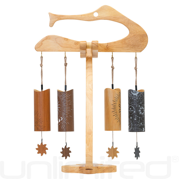 Meinl Cosmic Bamboo Chimes on the Songbird Chime Stand
