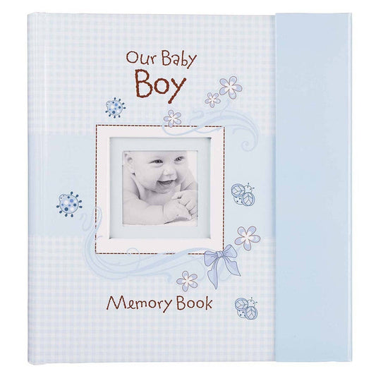 Memory Book Our Baby Boy Padded Hardcover - Premium Baby Gift from Christian Art Gifts - Just $34.95! Shop now at Pat's Monograms