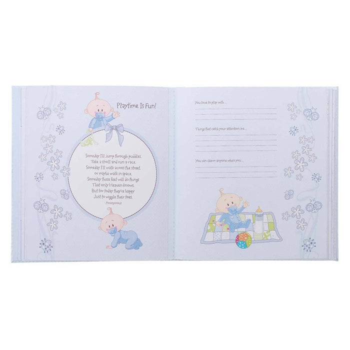 Memory Book Our Baby Boy Padded Hardcover - Premium Baby Gift from Christian Art Gifts - Just $34.95! Shop now at Pat's Monograms