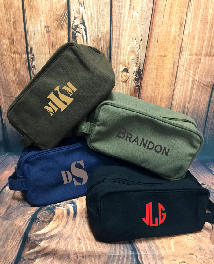 Men's Canvas Toiletry Bag - Premium Bags and Totes from Rothco - Just $14.95! Shop now at Pat's Monograms