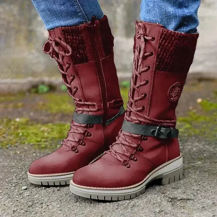 Mid-Tube Martin Boots for Women – Stylish & Cozy for Winter