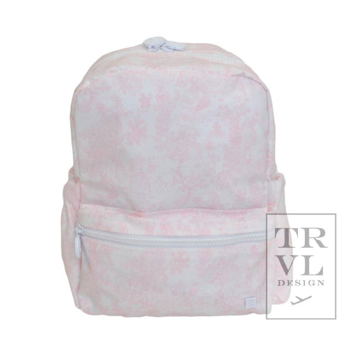 Mini Backer - Bunny Toile Pink - Premium Backpack from TRVL Design - Just $46.95! Shop now at Pat's Monograms