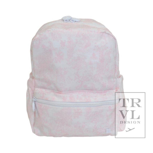 Mini Backer - Bunny Toile Pink - Premium Backpack from TRVL Design - Just $46.95! Shop now at Pat's Monograms
