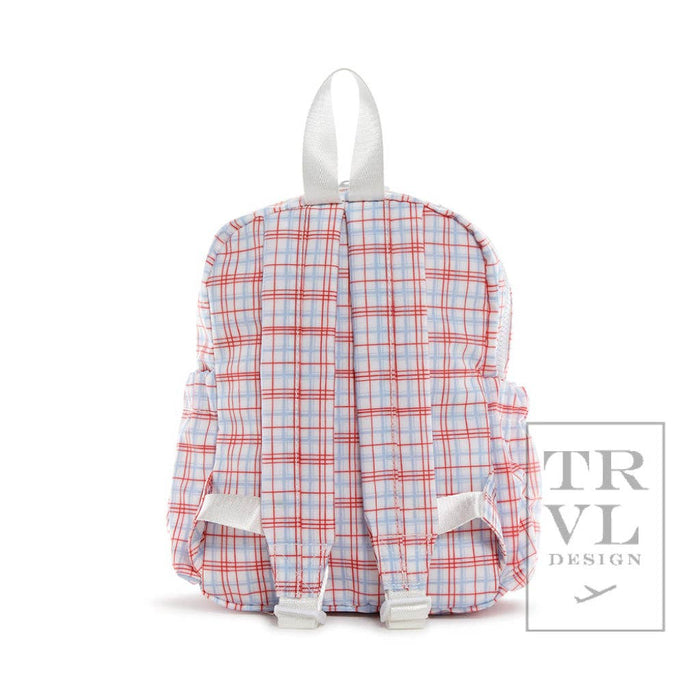 Mini Backer - Classic Plaid Red Backpack - Premium Backpack from TRVL Design - Just $48.95! Shop now at Pat's Monograms