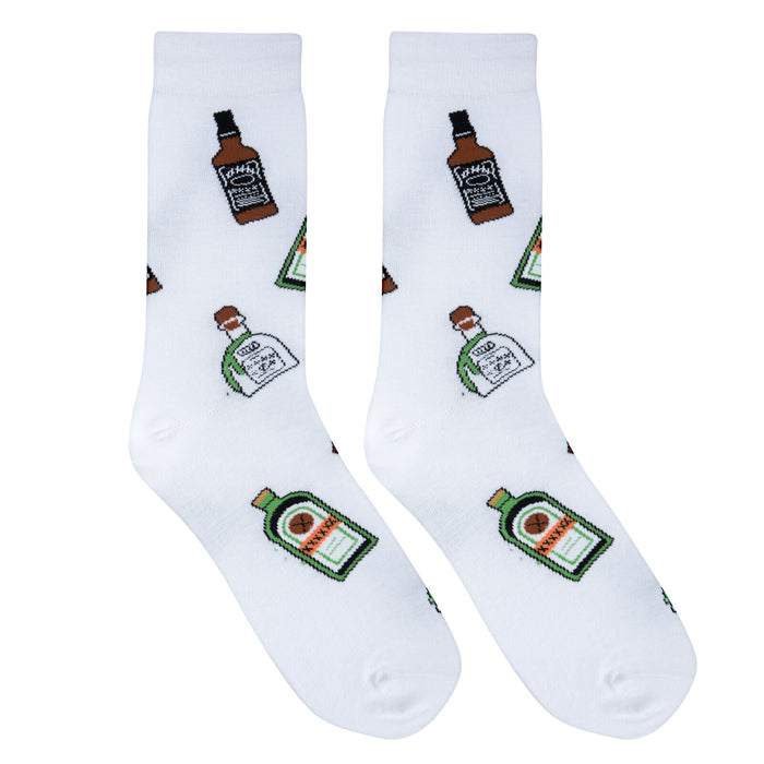 Mini Bottles Crew Socks - Premium Socks from Crazy Socks - Just $8! Shop now at Pat's Monograms