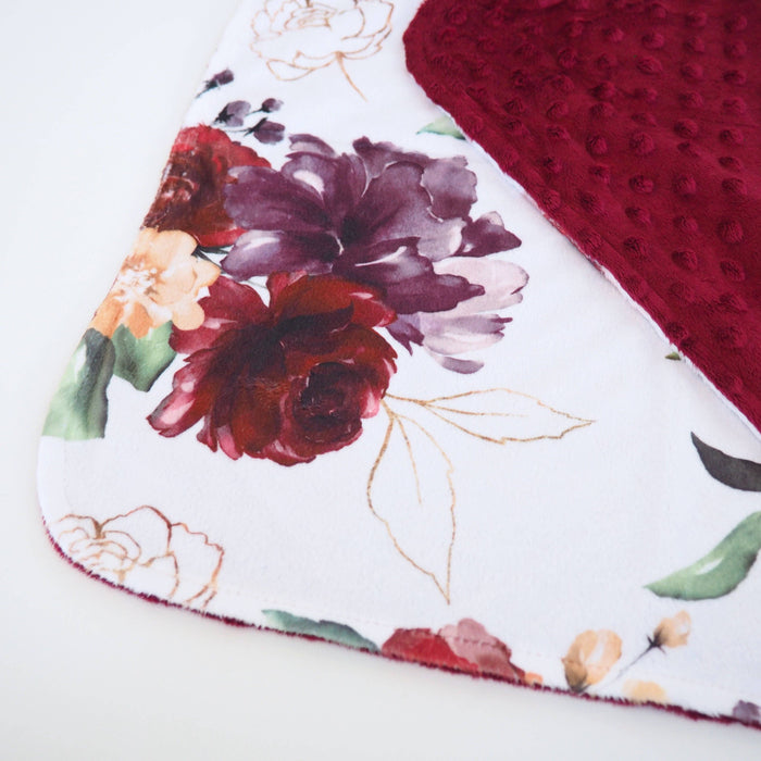 Mini Minky - Red Floral - Premium Baby Soothers from Honey Lemonade - Just $24.95! Shop now at Pat's Monograms